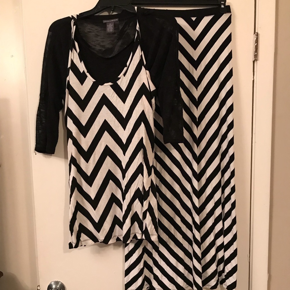 Skirt set by Chelsea Theodore